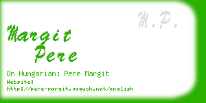 margit pere business card